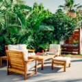 brown wooden table and chairs