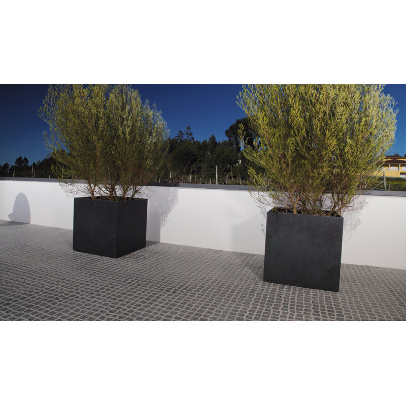 Jardinière en béton KUBE 60 Noir
