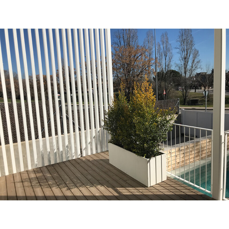 Jardinière en béton RETKUBE 99 Blanc