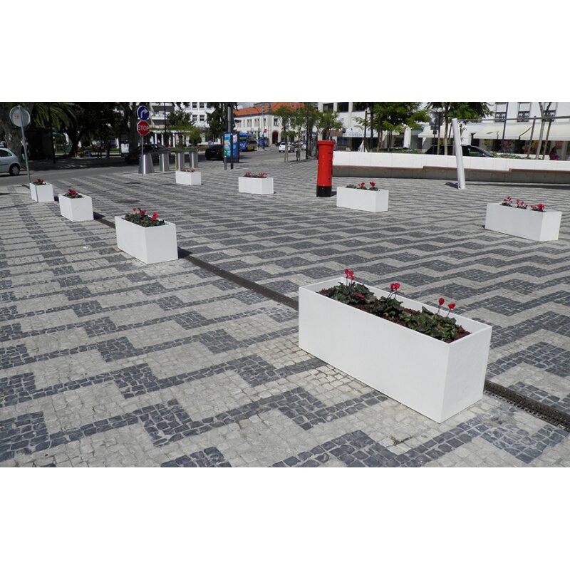 Jardinière en béton RETKUBE 120 Blanc