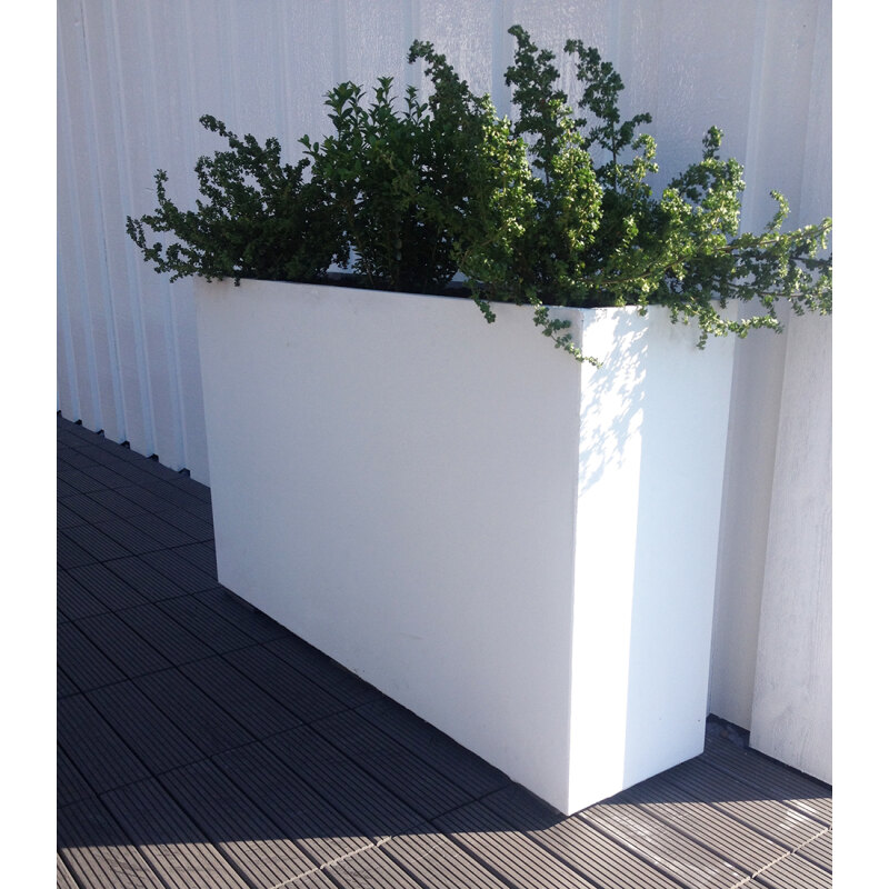 Jardinière en béton SKUARE 100 Blanc