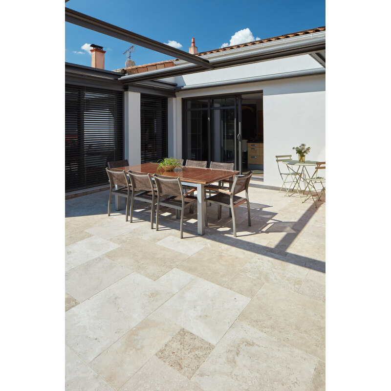 TRAVERTIN LIGHT MIXTE T/C 61x40,6x1.2cm